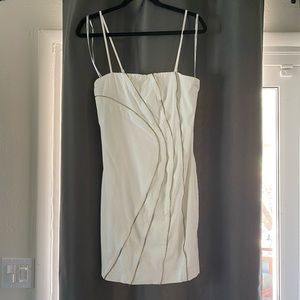 Guess Gold Zipper Removable Strap Dress